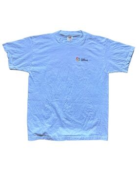 Microsoft White Graphic Tee - Men's Crewneck Shirt